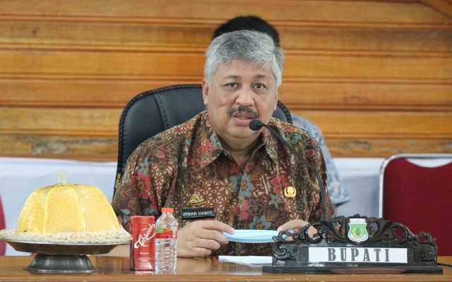 bupati pinrang pimpin rapat persiapan HUT ke-62