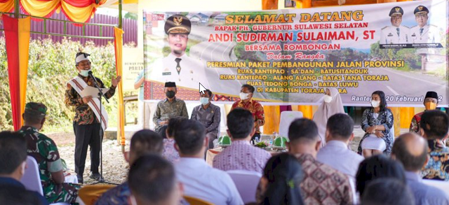 Plt Gubernur Sulsel Resmikan Ruas Jalan di Toraja Utara