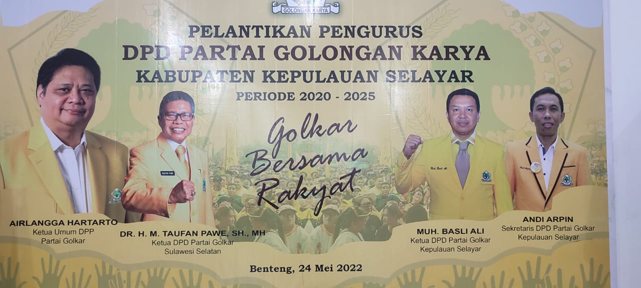 Pelantikan Pengurus DPD Golkar Selayar