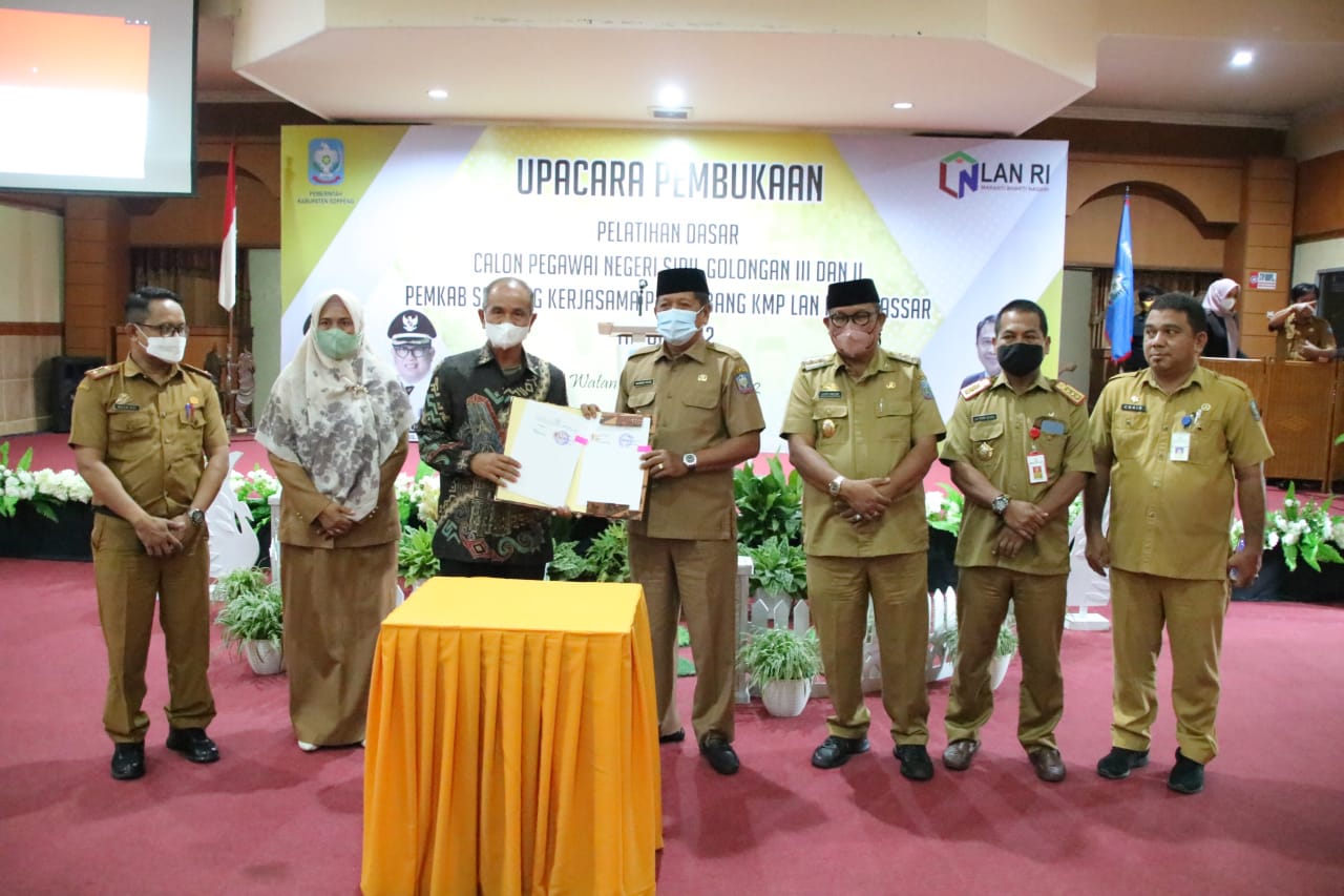 Kaswadi Hadiri Pembukaan Pelatihan Dasar Calon PNS Lingkup Soppeng