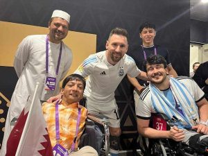 Penyandang Disabilitas Saksikan Pertandingan Final Piala Dunia 2022