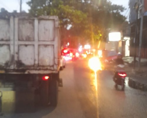 Macet di Todopuli Makassar