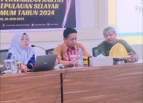 KPUD Gelar Sosialisasi Penetapan Dapil dan Alokasi Kursi DPRD Selayar Jelang Pemilu 2024
