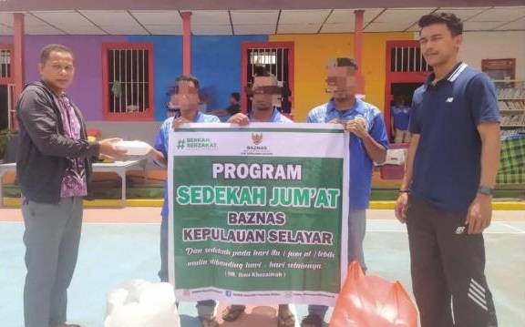 Rutan Kelas IIB Selayar Kembali Salurkan Zakat
