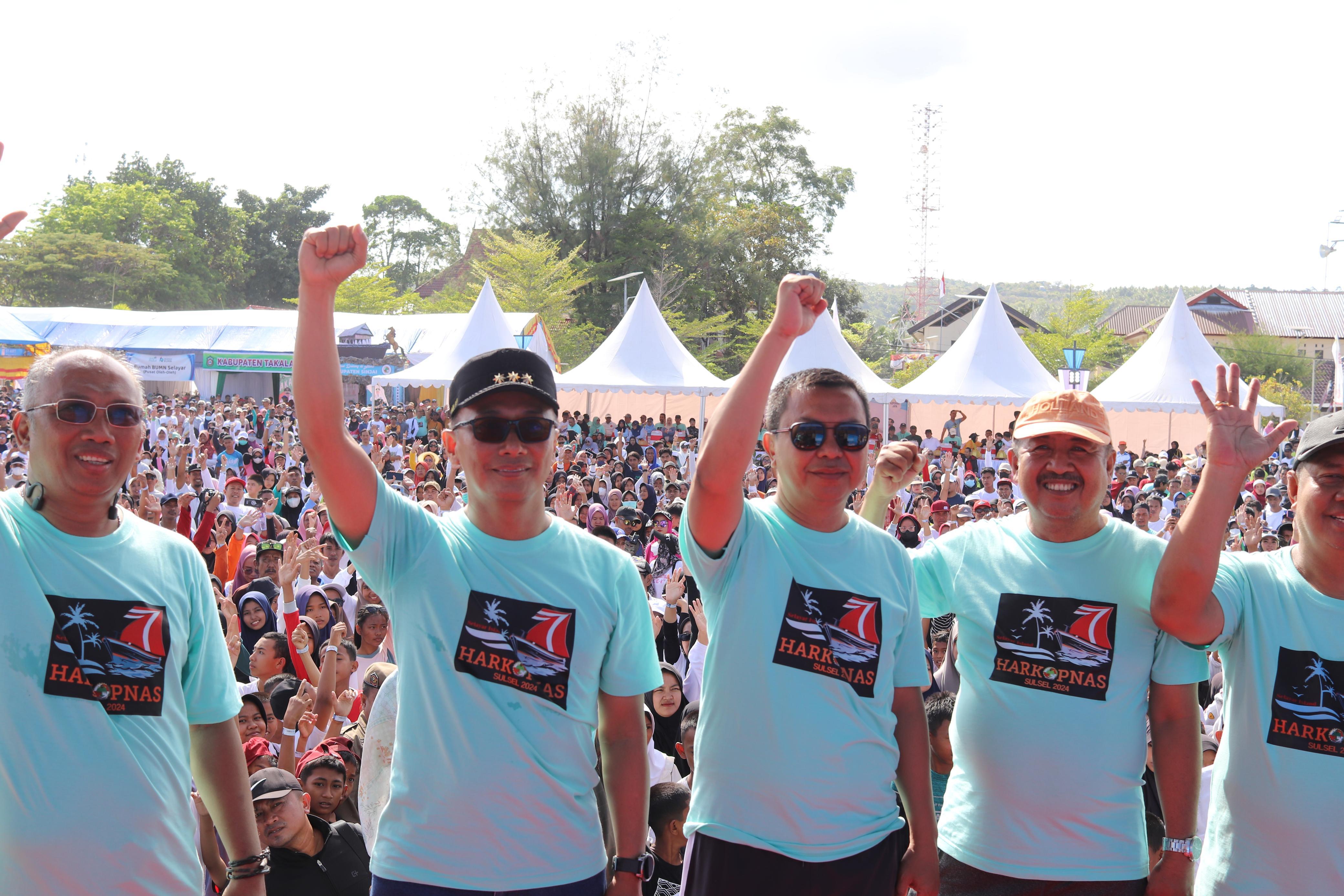 Puluhan Ribu Peserta Ramaikan Run Harkopnas ke-77 di Selayar