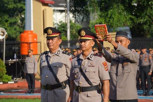 Polres Maros Gelar Upacara Serah Terima Jabatan Kapolsek Tanralili