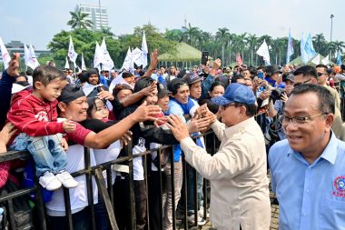 Presiden Prabowo Pecahkan Rekor Sejarah Hari Buruh Internasional di Monas