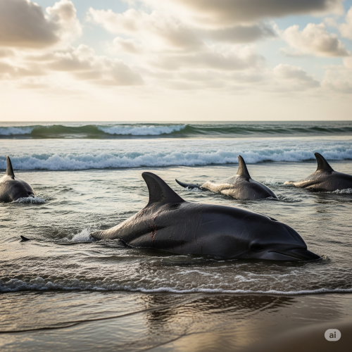 Misteri Ikan Lumba-Lumba Naik ke Pinggir Pantai di Selayar