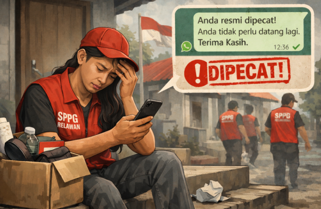 relawan SPPG Selayar dipecat bukabaca