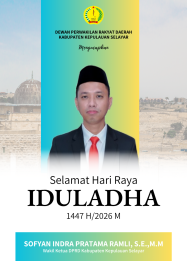 Wakil Ketua DRPD Selayar, Sopyan Indra Pratama Ramli