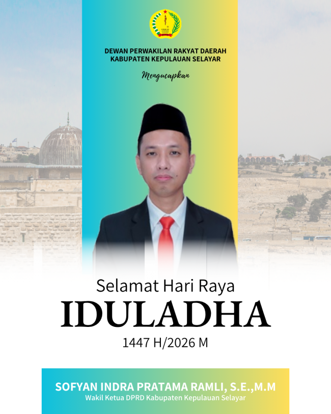 Wakil Ketua DRPD Selayar, Sopyan Indra Pratama Ramli