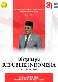 Sekretaris DPRD Selayar Ahmad Yani Sampaikan Ucapan HUT RI ke-81