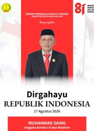 HUT RI DPRD SELAYAR Muhammad Saing