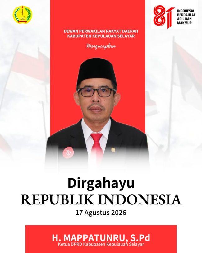 Ketua DPRD Kabupaten Kepulauan Selayar H. Mappatunru