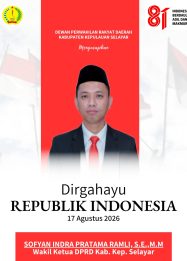 Wakil Ketua DPRD Selayar Sopyan Indra Pratama Ramli
