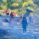Mahasiswa KKN UNIMERZ dan Warga Pagarangan Selayar Bersihkan Pantai, Anak-anak Ikut Turun Tangan