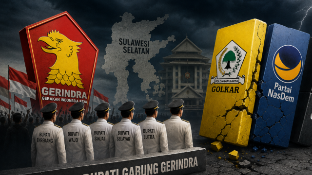 Lima Bupati Sulsel Membelot, Golkar–NasDem di Ujung Tekanan