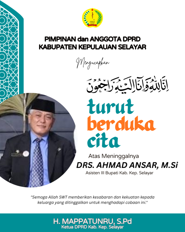 Drs. Ahmad Ansar Asisten 3 Bupati Selayar semasa hidup